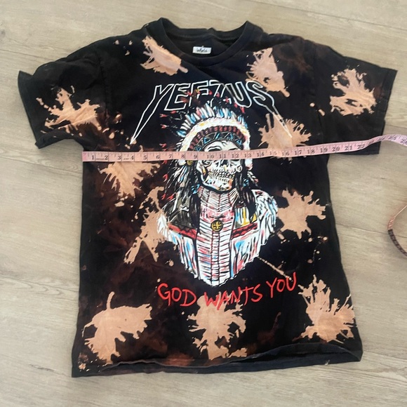 Yeezus Kayne West God Wants You Acid Wash T Shirt Tee - Picture 3 of 5